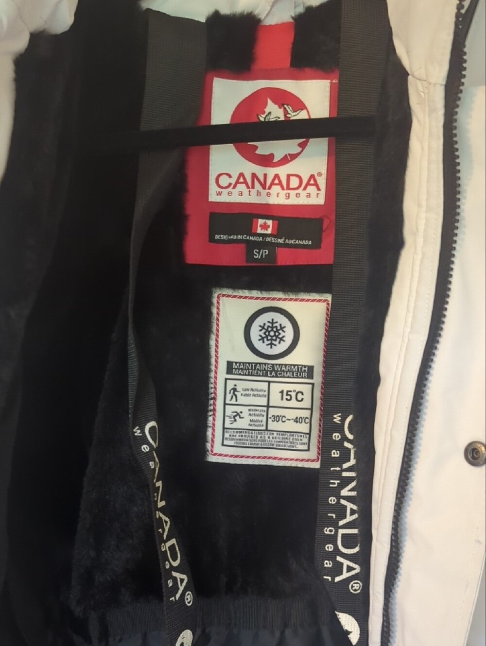 Canada Peak Women's White Insulated Ski Parka with Hood - Picture 2 of 12